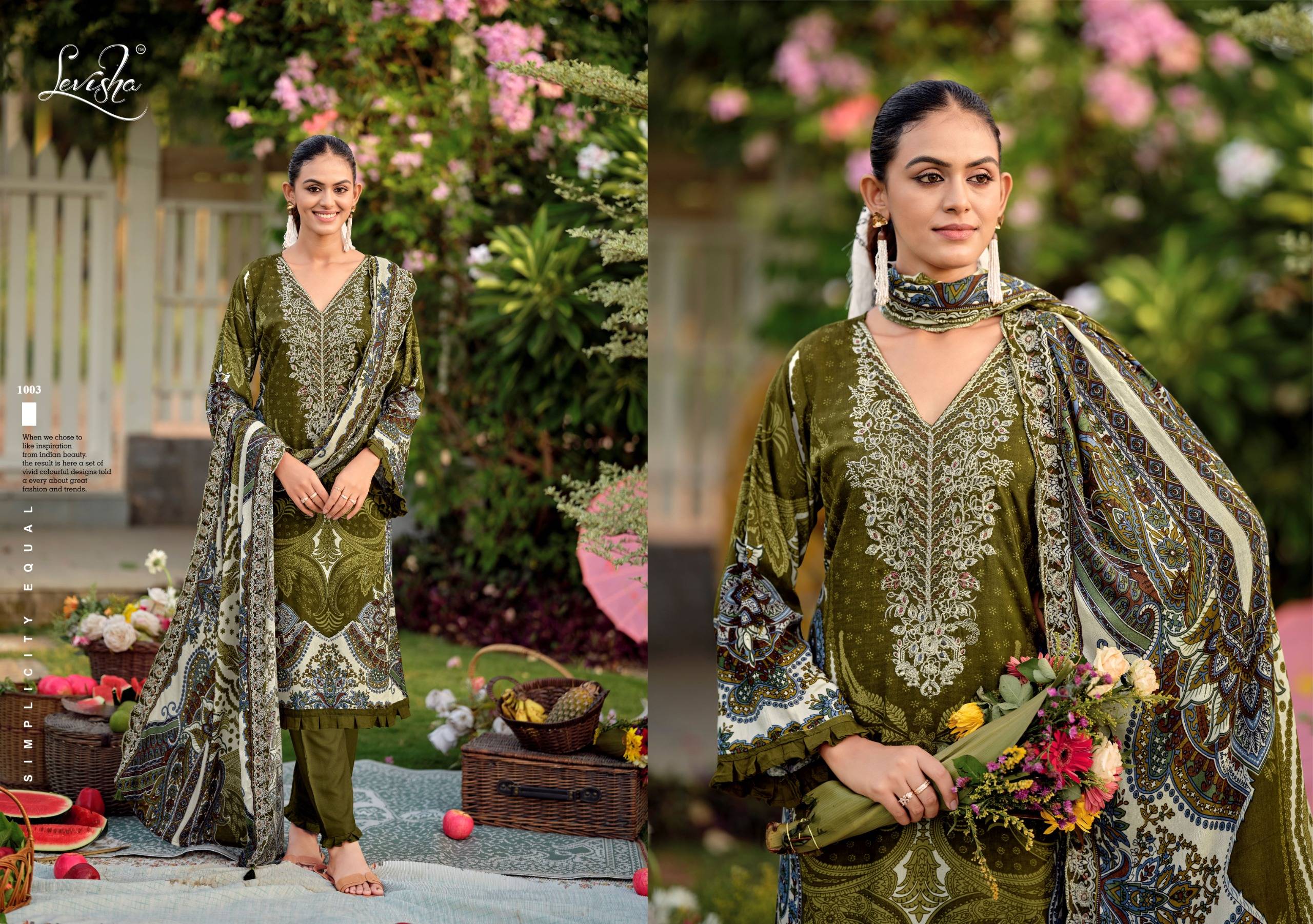 NEEDAL WONDER NX-3 By Levisha 1001 To 1006 Series Indian Traditional casual wear Pakistani Rayon Viscose dresses At Wholesale Price